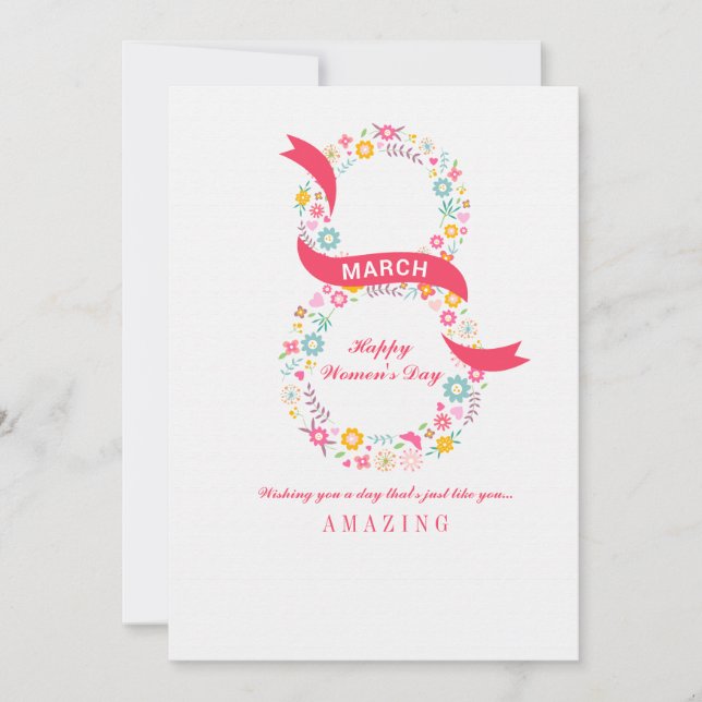 March 8th Women's Day Card (Front)