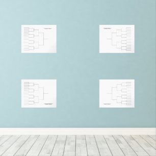 March Basketball Quadrant Bracket Transparent