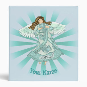 March Birthday Angel Birthday custom Binder