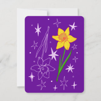 March Birthday Month Card (Daffodil)