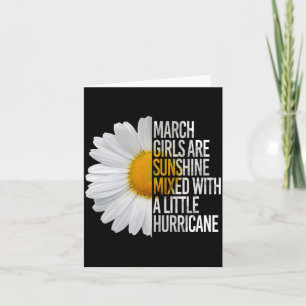 March Birthday Womens Gift Funny Daisy Quote Gift Card