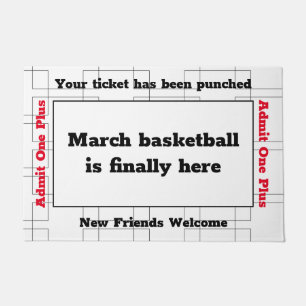 March Bracket Basketball Party Doormat