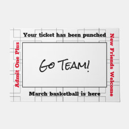 March Bracket Basketball Party Doormat