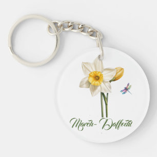 March-Daffodil Keychain