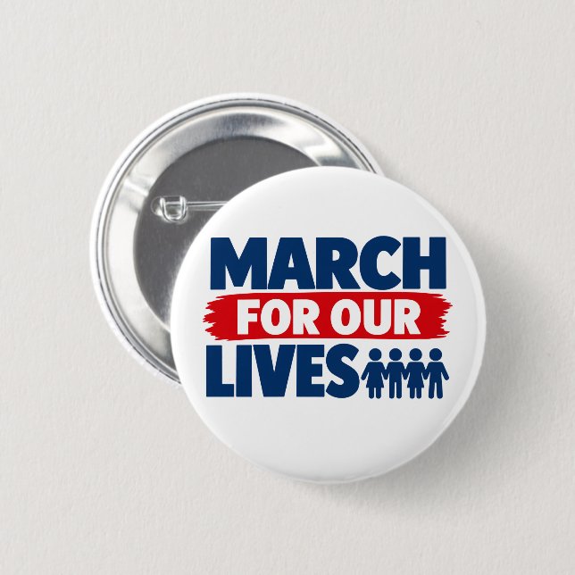 March for our lives patch 2 inch round button (Front & Back)