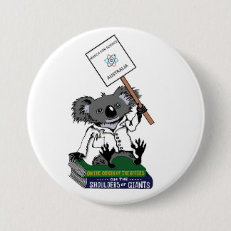March for Science Australia - Koala 3 Inch Round Button