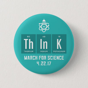 March For Science Chemical Elements Button