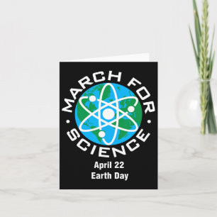 March For Science Earth Day  Card