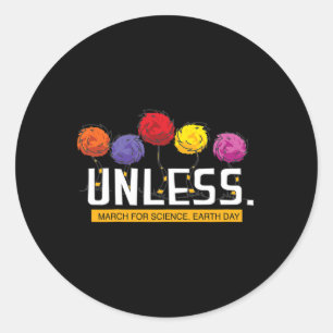 March For Science Earth Day  Classic Round Sticker