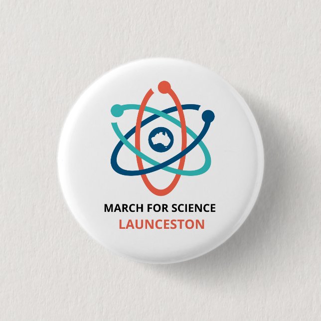 March for Science - Launceston - 1 Inch Round Button (Front)