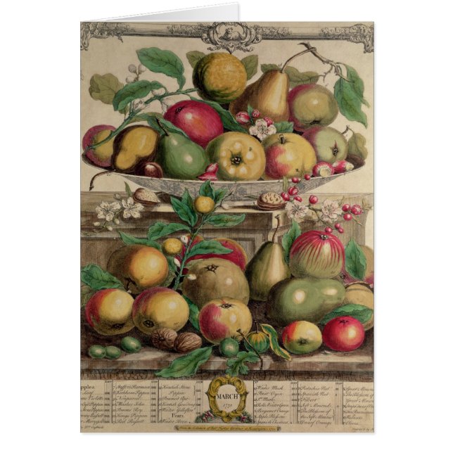March, from 'Twelve Months of Fruits' (Front)