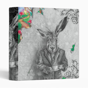 March Hare 3 Ring Binder Alice in Wonderland Binde