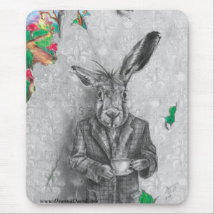 March Hare Mousepad Alice in Wonderland Mousepad