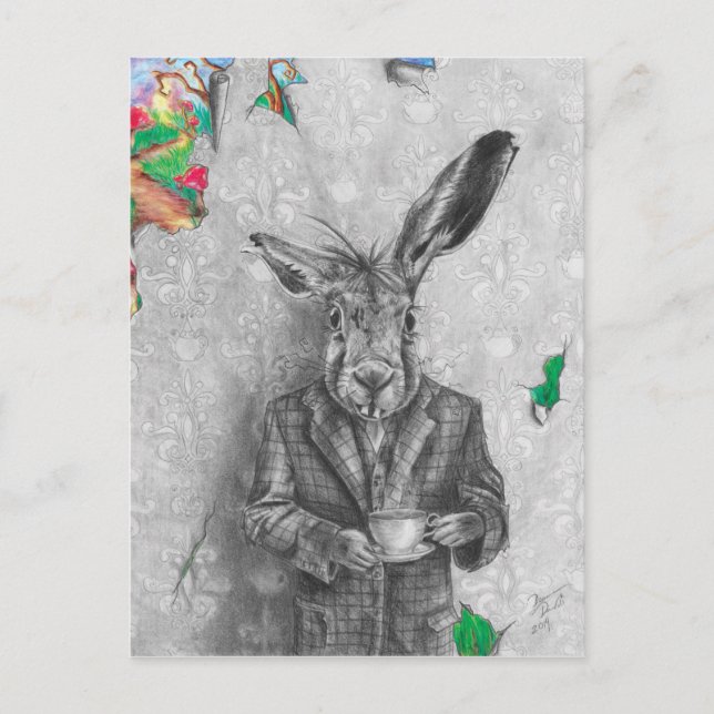March Hare Postcard (Front)