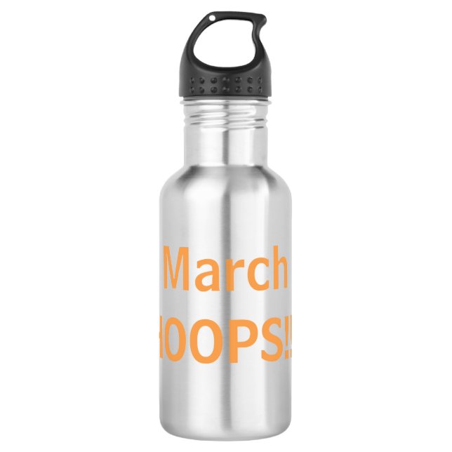March HOOPS Fun Basketball 532 Ml Water Bottle (Front)