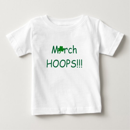 March HOOPS Shamrock Infant Girls Baby T-Shirt