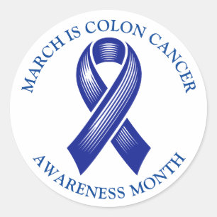 March is Colorectal Awareness Month Classic Round Sticker