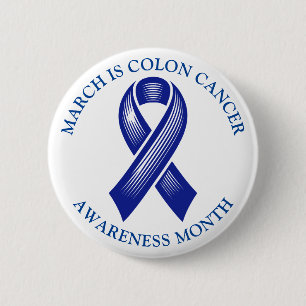 March is Colourectal Awareness Month 2 Inch Round Button