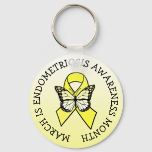 March is Endometriosis Awareness Month Keychain