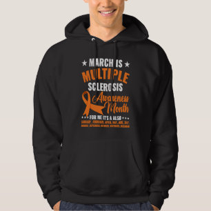 March Is Multiple Sclerosis Awareness Month MS War Hoodie