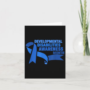 March Is National Developmental Disabilities Aware Card
