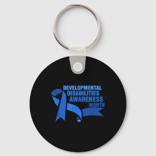 March Is National Developmental Disabilities Aware Keychain