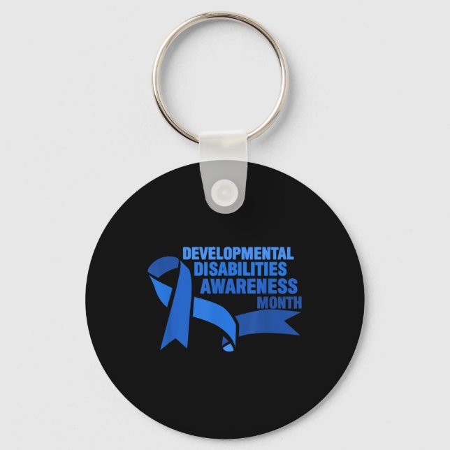 March Is National Developmental Disabilities Aware Keychain (Front)
