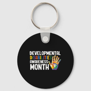 March Is National Developmental Disabilities Aware Keychain