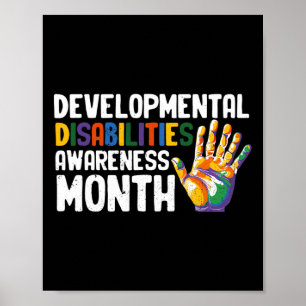 March Is National Developmental Disabilities Aware Poster