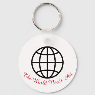 March is Youth Art Month, The World Needs Art Keychain