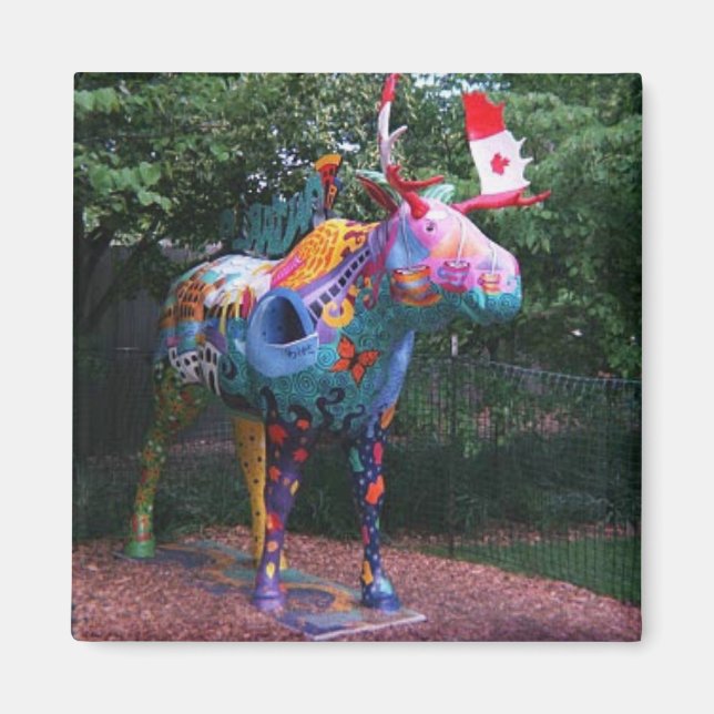 March of Moose Chicago Art Magnet (Front)
