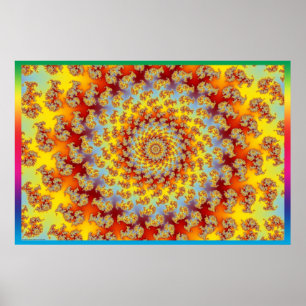March of the Psychedelic Elephants Poster