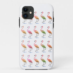 March of the Tropical Flamingos iPhone 11 Case