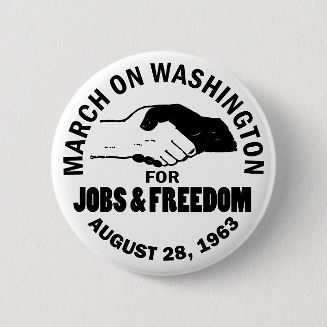 March on Washington 2 Inch Round Button (Front)