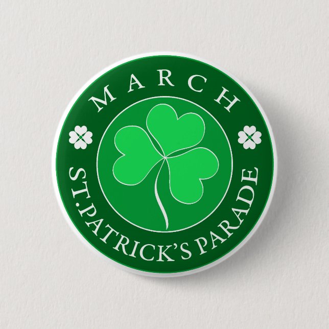 March Patrick Parade 2 Inch Round Button (Front)