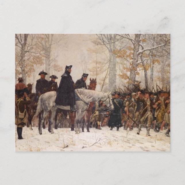 March to Valley Forge - William Trego  (1883) Postcard (Front)