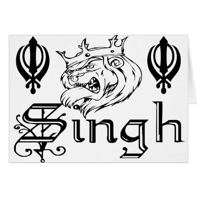 Marchandises sikhes de conception de Khanda Khalsa (Devant horizontal)