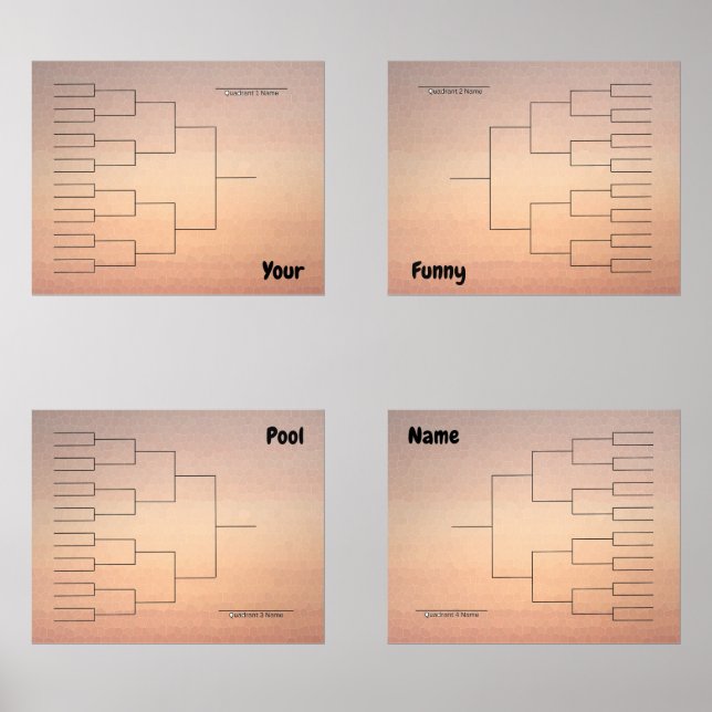 Marche Basketball Quadrant Bracket Orange Ombre (Recto)