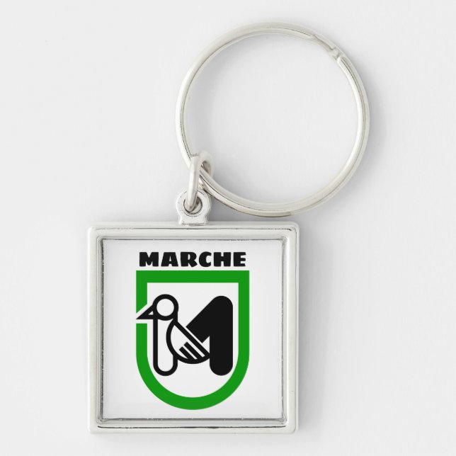 Marche coat of arms (Italy) Keychain (Front)