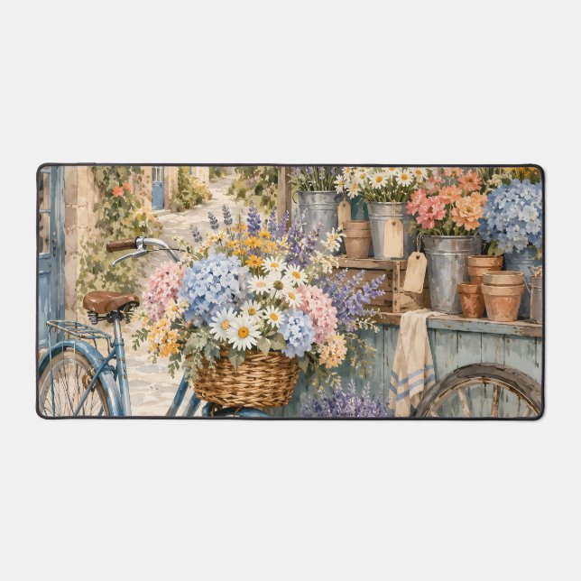 Marché de fleurs Bloomcore avec bicyclette (Recto)