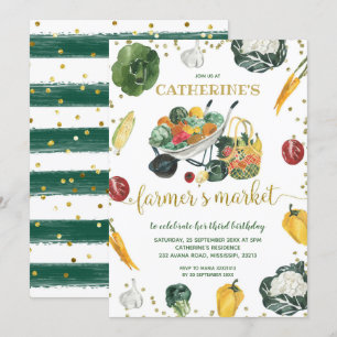 Marché des agriculteurs Invitation d'anniversaire