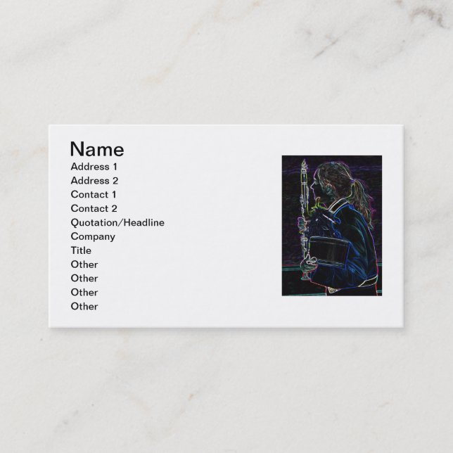 Marche du Carte de visite Clarinétiste II (Devant)