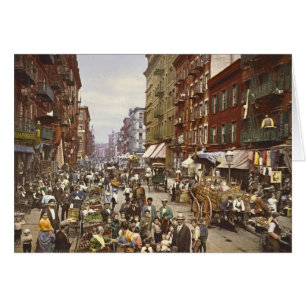 Marché en plein air de mûre New York City 1900