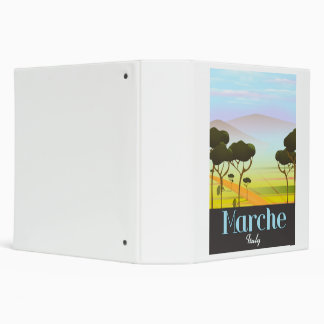 Marche Italy travel poster Binder