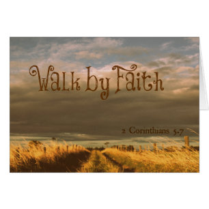 Marche par la foi Bible Verse Écriture