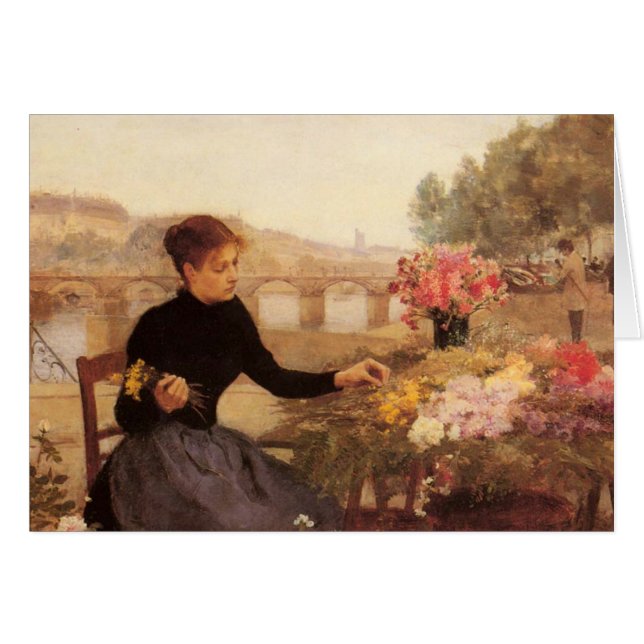 Marché parisien de fleur (Devant horizontal)