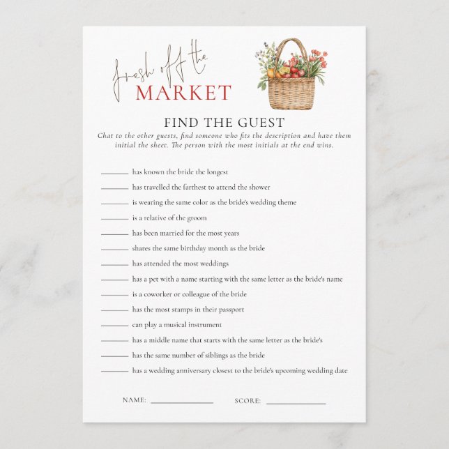Marché Trouvez la carte de jeu Fête des mariées in (Devant)