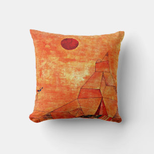 Marchen, popular painting by Paul Klee Throw Pillow
