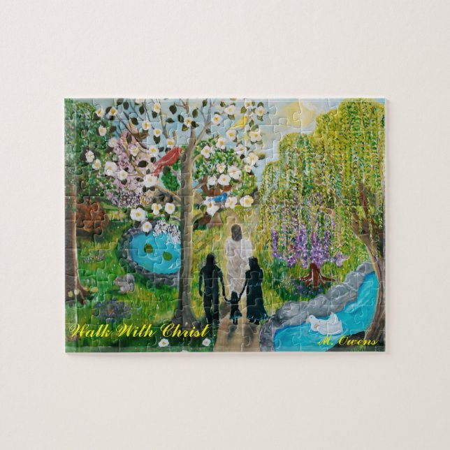 Marcher Avec Le Puzzle Du Christ (Horizontal)