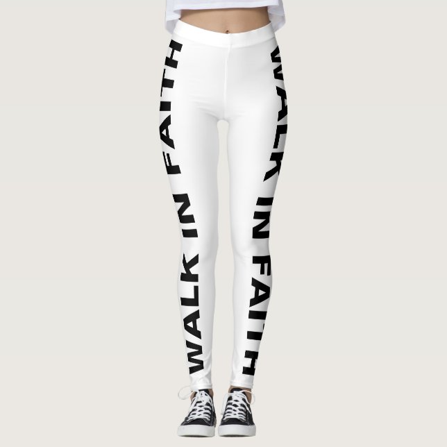"MARCHER DANS LA FOI" Leggings féminins (Devant)